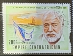 Stamps Central African Republic -  E. Hermingway.