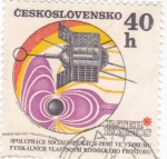Stamps Czechoslovakia -  satélite comunicaciones