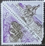 Stamps : Africa : Democratic_Republic_of_the_Congo :  Bicicleta y camión