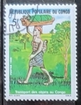 Stamps : Africa : Democratic_Republic_of_the_Congo :  Transporte de objetos