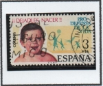 Stamps Spain -  Campaña pro defensa d' l' Vida