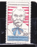 Stamps Czechoslovakia -  Pavol Orszagh Hviezdoslav (1849-1921), escritor eslovaco