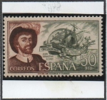 Stamps Spain -  Juan Sebastián El Cano