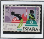 Stamps Spain -  Seguridad Vial: Cinturón d' Seguridad