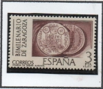 Stamps Spain -  Monedas d' Cesar Aogusto