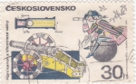 Stamps Czechoslovakia -  Cañón de 30 Years' War y Baron Munchhausen
