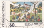 Sellos de Europa - Checoslovaquia -  Ilustración Josef Lada