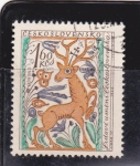 Stamps Czechoslovakia -  ilustración ciervo