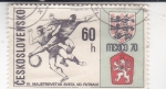 Sellos de Europa - Checoslovaquia -  Campeonato Mundial de Futbol México'70