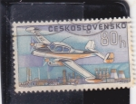 Stamps Czechoslovakia -  aerotaxi