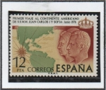 Stamps Spain -  Primer Viaje al xontinente Americano d' l' Reyes d' España