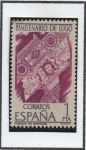 Stamps Spain -  Bilenario d' Lugo: Mosaico d' Batitales