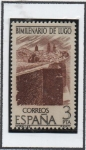 Stamps Spain -  Milenario d' Lugo: Murallas