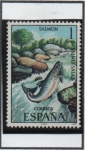 Stamps Spain -  Fauna Hispánica: Salmon