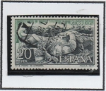 Stamps Spain -  Monasterio d' San Pedro d' Cardeña: Sepulcro d' Cid y Doña Jimena