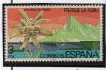 Stamps Spain -  Protecion d' l' Naturaleza: Edelweiss d' Pirineo