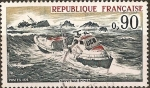 Stamps France -  Salvataje en mar