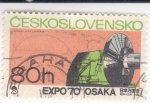 Sellos de Europa - Checoslovaquia -  EXPO'70 OSAKA