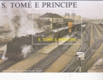 Stamps S�o Tom� and Pr�ncipe -  ESTACIÓN DE FERROCARRIL DE PAMPLONA 