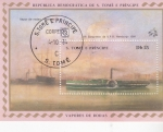 Stamps S�o Tom� and Pr�ncipe -  .BARCO DE VAPOR DE RUEDA