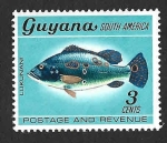 Stamps Guyana -  70 - Pez Pavón