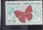 Stamps Central African Republic -  Mariposa