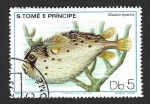 Stamps S�o Tom� and Pr�ncipe -  550 - Diodon Hystrix