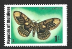Stamps Maldives -  584 - Polilla del Búho