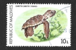 Stamps Maldives -  844 - Tortuga Boba