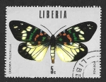 Sellos de Africa - Liberia -  685 - Erasmia Pulchella