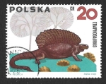 Stamps Poland -  1307 - Dinosaurios