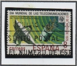 Stamps Spain -  Satélite y Estación terrestre
