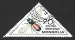 Sellos de Asia - Mongolia -  C129 - Insecto