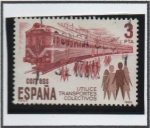 Stamps Spain -  Transportes Colectivos: Ferrocarril