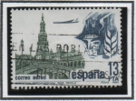 Stamps Spain -  Correo aéreo: Plaza d' España (Sevilla)