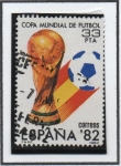 Stamps Spain -  Copa Mundial d' Futbol España 82. Trofeo y Logotipo