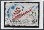 Stamps Spain -  Copa Mundial d' Futbol España 82: Cosecucion d' un tanto