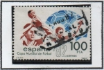 Stamps Spain -  Copa Mundial d' Futbol España 82:  Entrega d' Trofeo