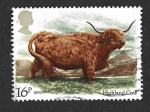 Stamps United Kingdom -  1044 - Vaca de las Tierras Altas