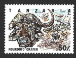 Stamps Africa - Tanzania -  1186 - Búfalo Cafre