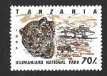 Stamps Africa - Tanzania -  1187 - Leopardo