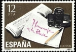 Stamps Spain -  ESPAÑA 1981 2610 Sello Nuevo Homenaje a la Prensa Periodico y Maquina Fotografica Yvert2238 Scott223