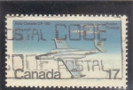 Stamps Canada -  Avión Canada CF-100