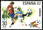 Stamps Spain -  ESPAÑA 1981 2614 Sello Nuevo Copa Mundial de Futbol ESPAÑA'82 Jugadas Yvert2242 Scott2235