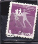 Sellos de America - Canad -  patinaje