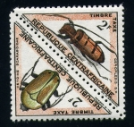 Stamps : Africa : Central_African_Republic :  Insectos autoctonos