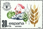 Stamps Spain -  ESPAÑA 1981 2629 Sello Nuevo Dia Mundial de la Alimentacion Alegoria Yvert2257 Scott2251