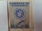 Stamps Colombia -  SEM- El mundo Unido contra la Malaria- Campaña Mundial Contra el Paludismo- Emblema.