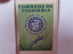 Stamps : America : Colombia :  SEM- El mundo Unido contra la Malaria- Campaña Mundial Contra el Paludismo- Emblema.