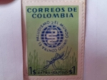 Stamps Colombia -  SEM- El mundo Unido contra la Malaria- Campaña Mundial Contra el Paludismo- Emblema.